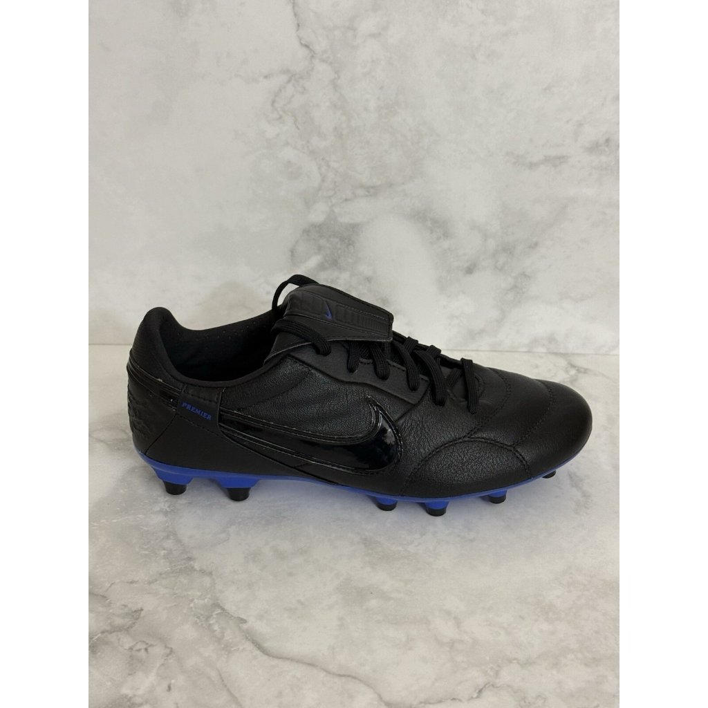 Nike Premier Iii 3 Fg Leather Soccer Cleats Black Blue At5889-007 Men’s Size 7